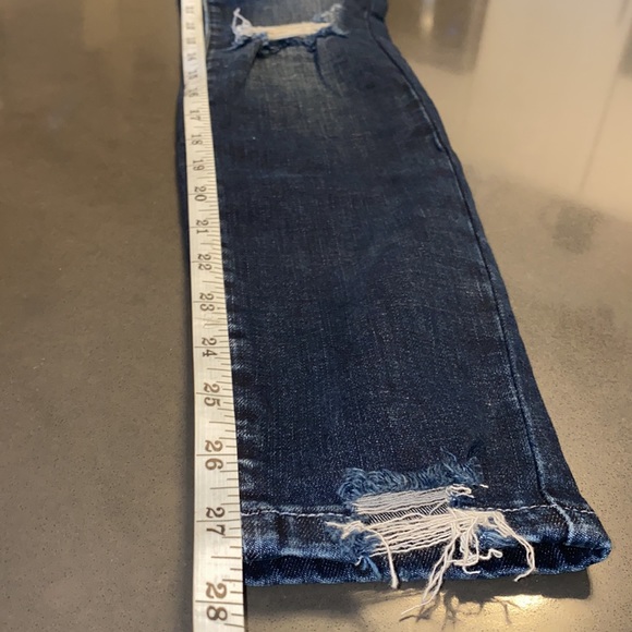 NWT Blanknyc Crop Skinny Jeans in Dark Blue Denim - Picture 10 of 11